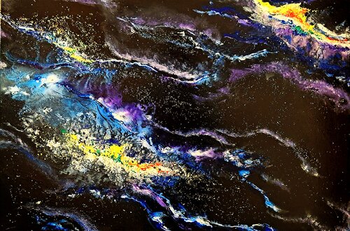 Constellation-6 by Silvia Sas, Painting for Sale on Select
