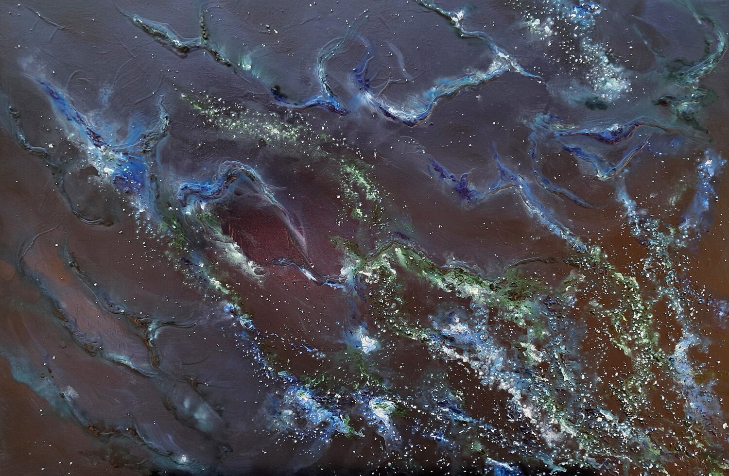 Ocean Constellation-1 Silvia Sas Original painting for sale
