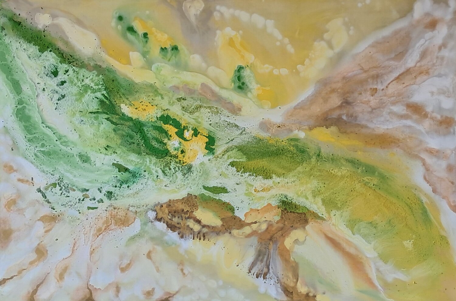 Spring Wheat Field Silvia Sas Original painting for sale