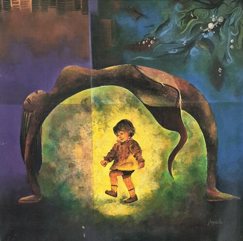 Within Her Arc by Joyeeta Mukherjee, Painting for Sale on Select