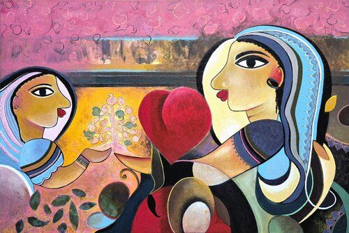 What The Heart passes On by Joyeeta Mukherjee, Painting for Sale on Select