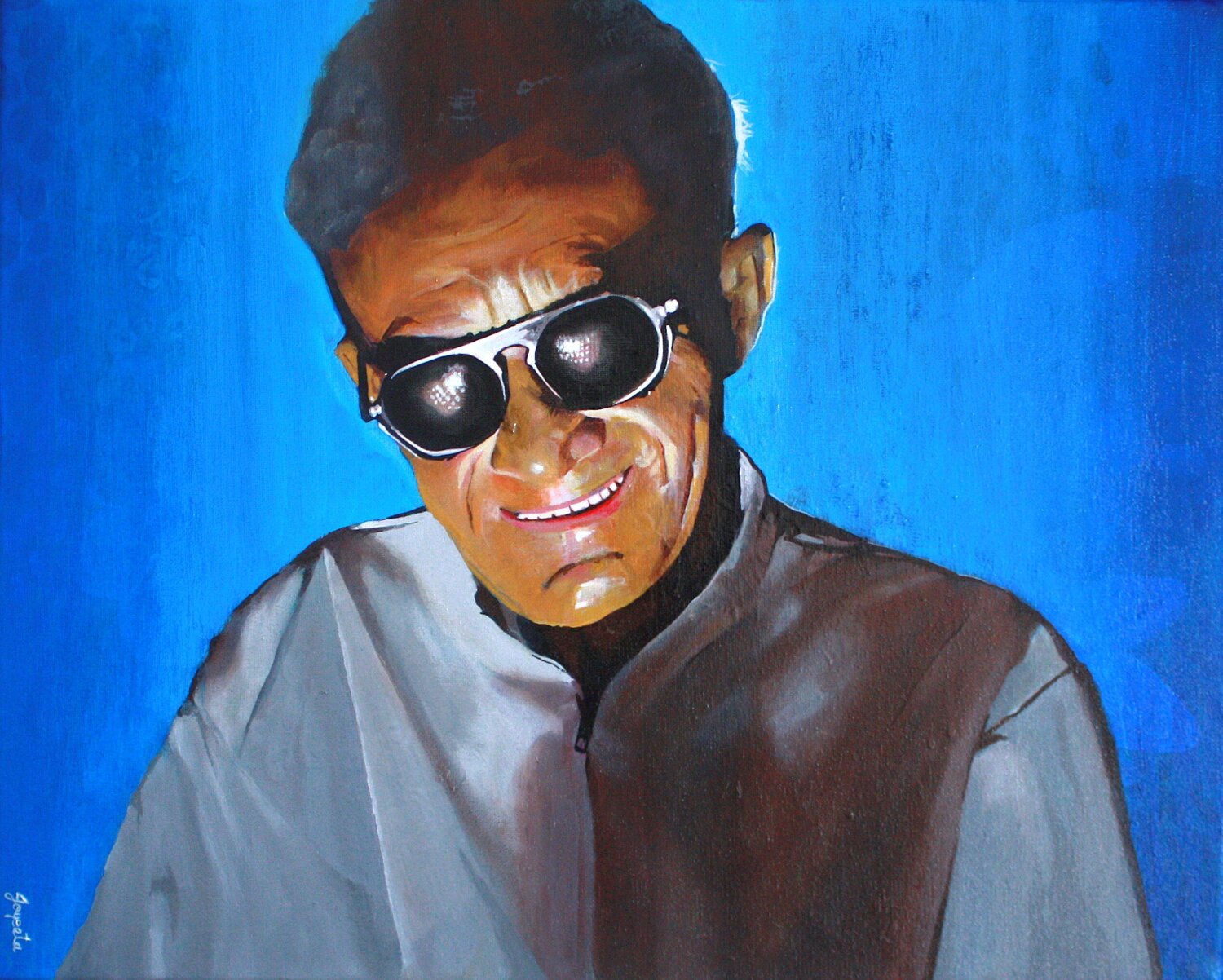 Blind Joy Joyeeta Mukherjee Original painting for sale
