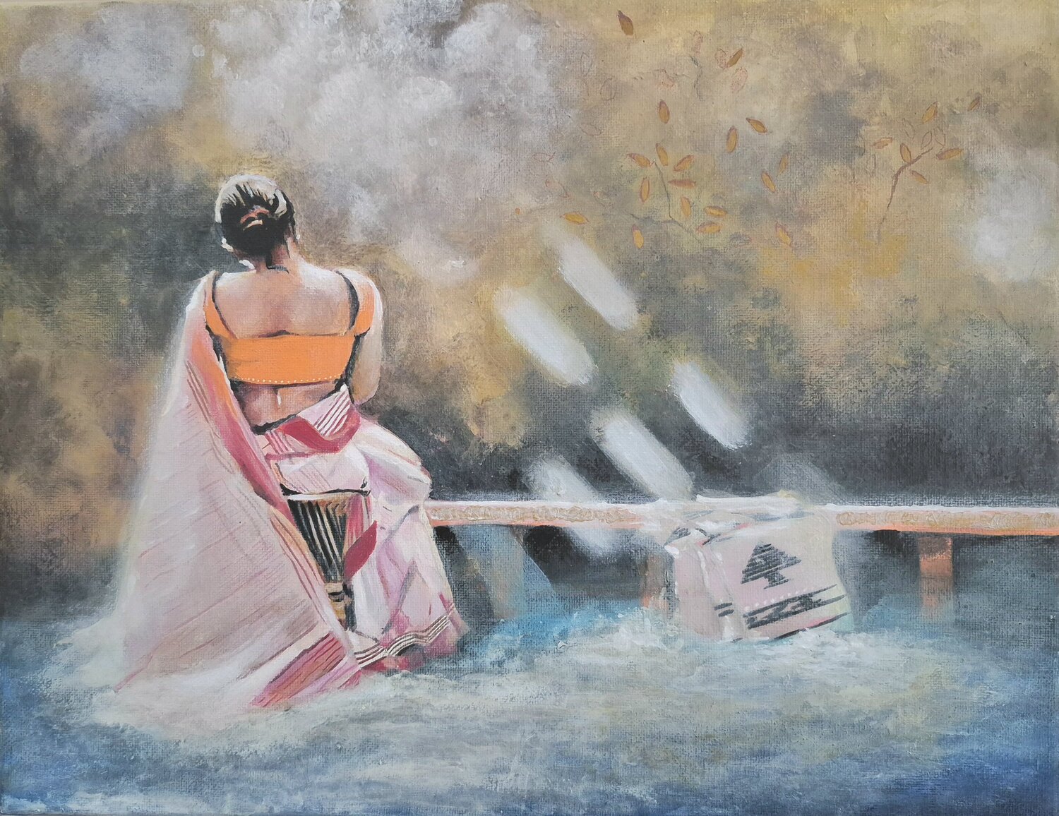Rooted Grace Joyeeta Mukherjee Original painting for sale