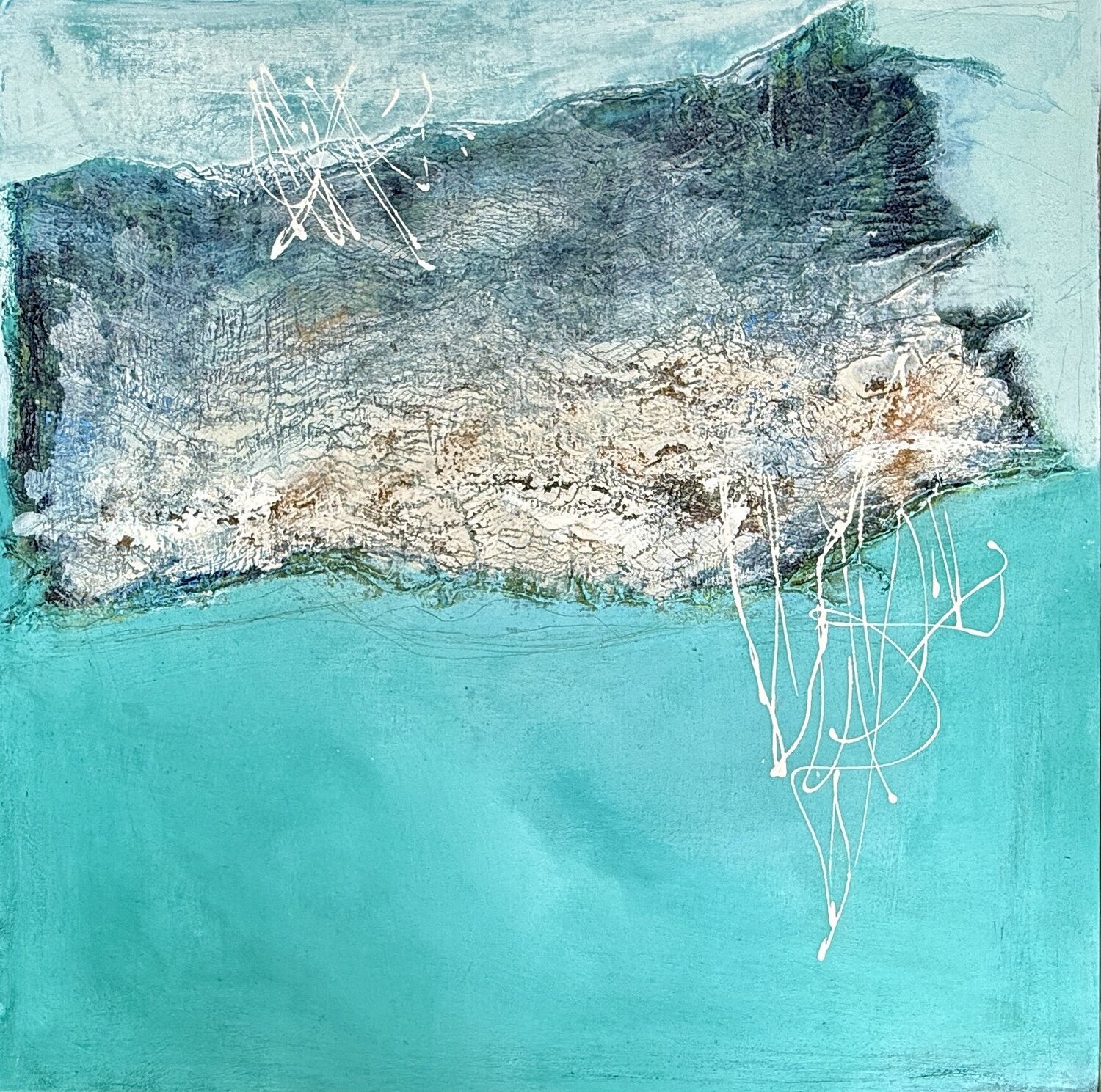 Grüne Oase l Beate Bröcker Original painting for sale