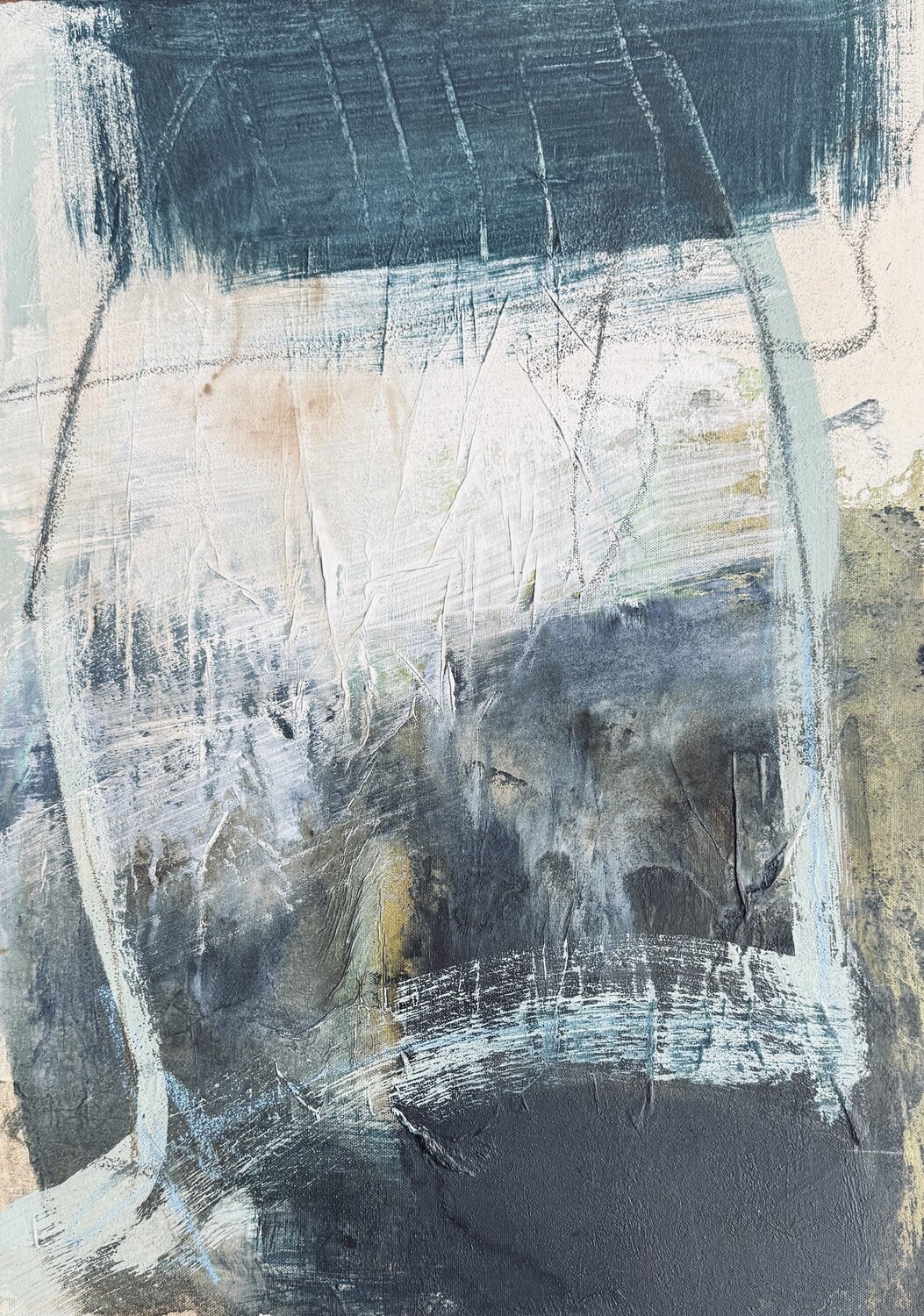 Zwischen Schichten l Beate Bröcker Original painting for sale