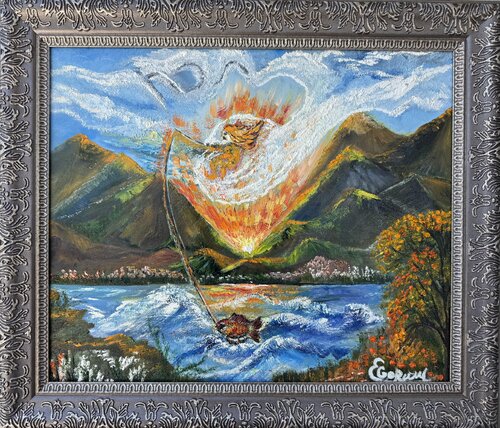 The Divine Catch by Elana Gor, Painting for Sale on Select