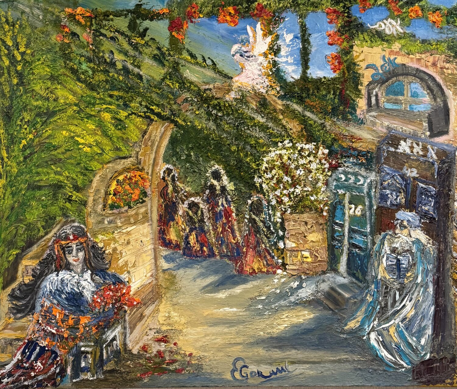 The Convergence of Time Elana Gor Original painting for sale