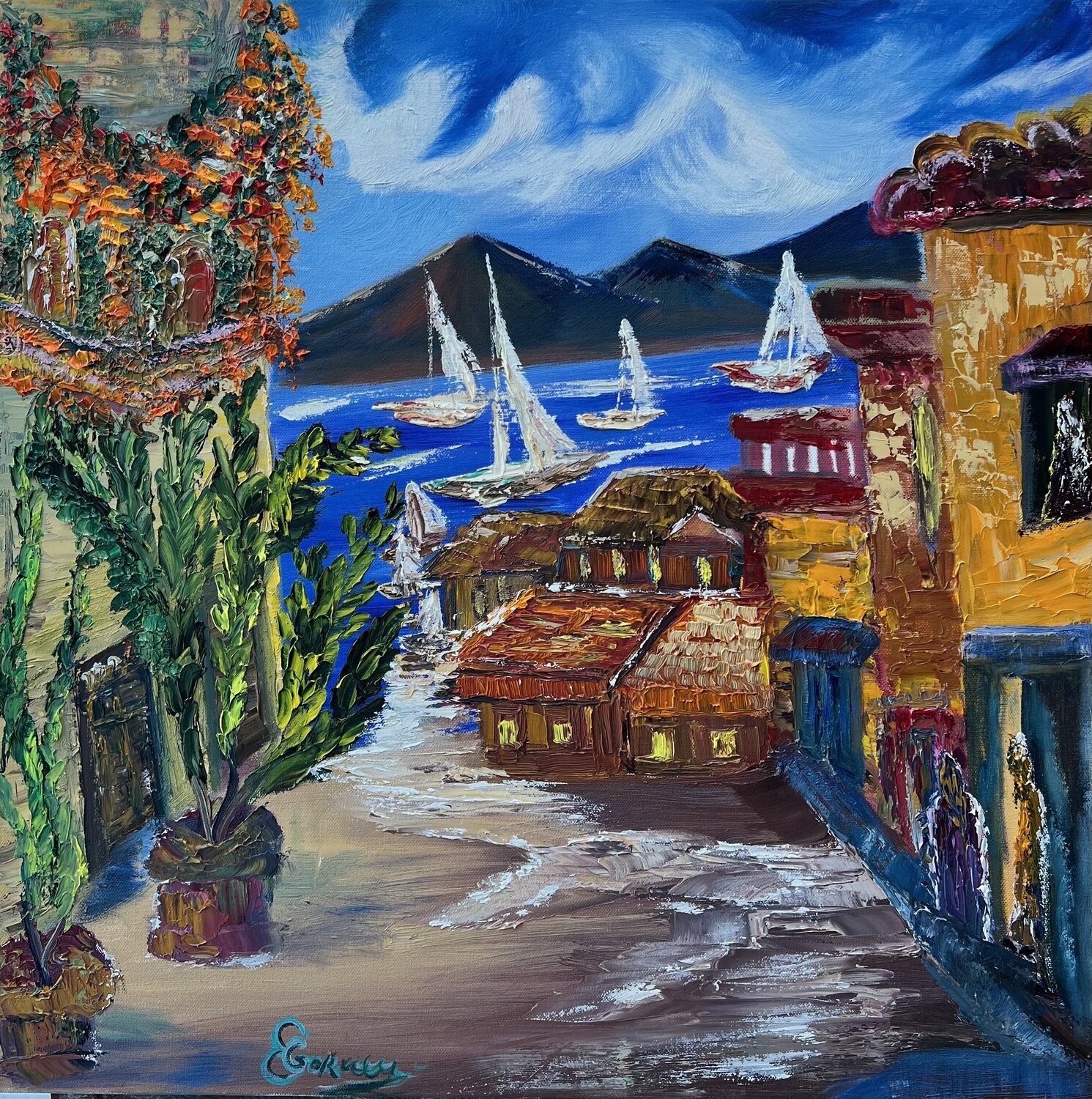 The Threshold Elana Gor Original painting for sale