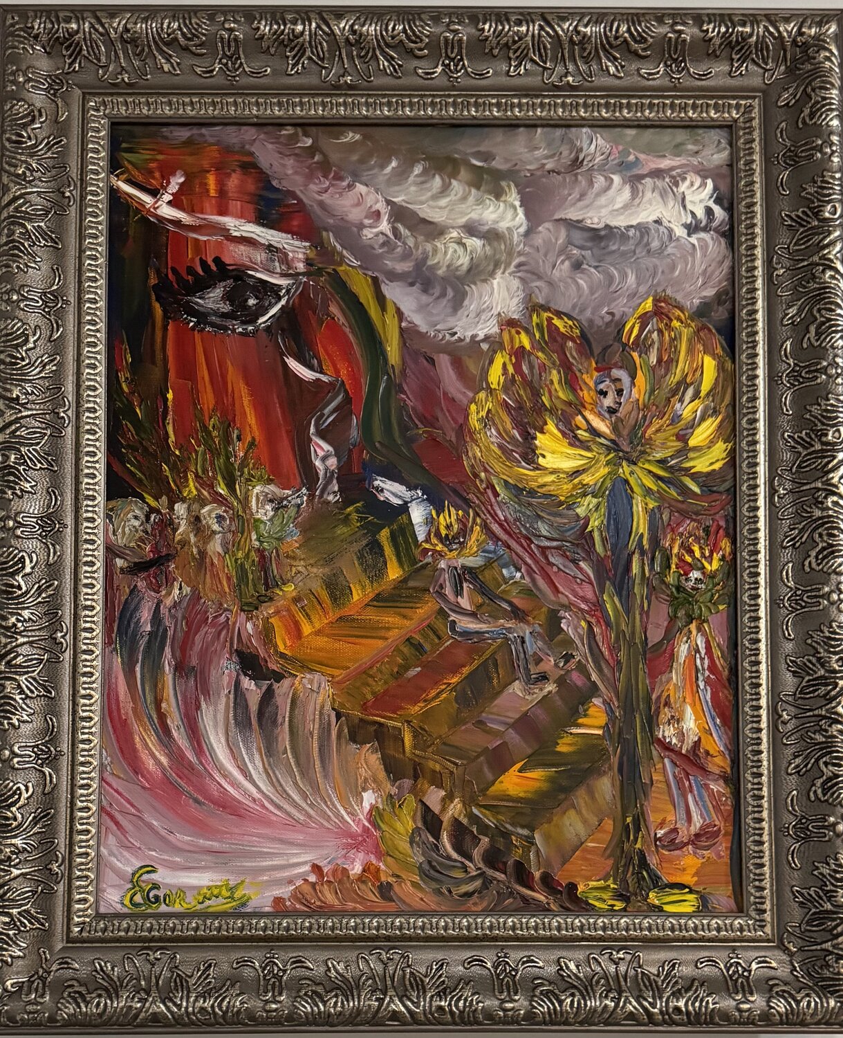 Awakening Through Fire Elana Gor Original painting for sale