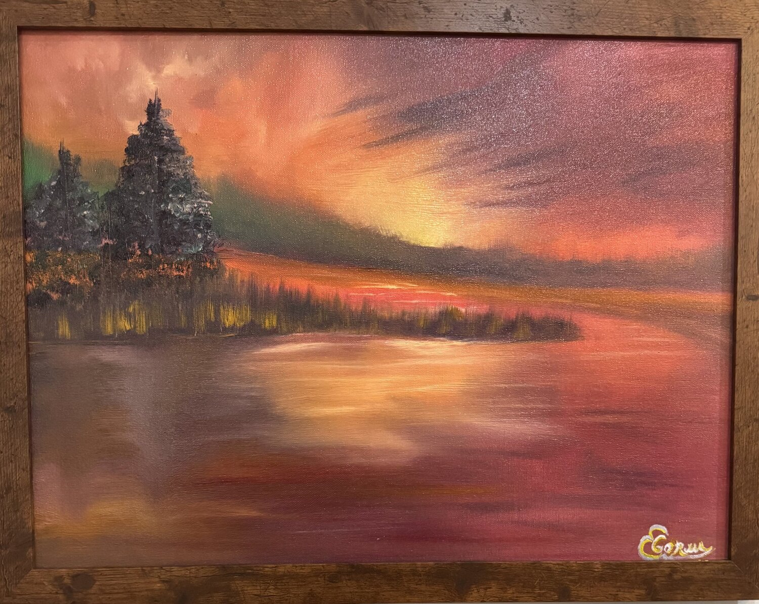 Sunrise Symphony: Light After Darkness Elana Gor Original painting for sale