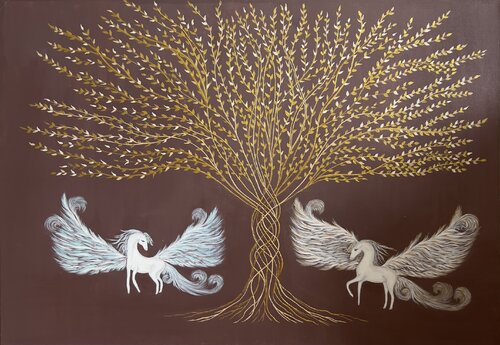 “Magical fantasy” by Tatia Tsindeliani, Painting for Sale on Select