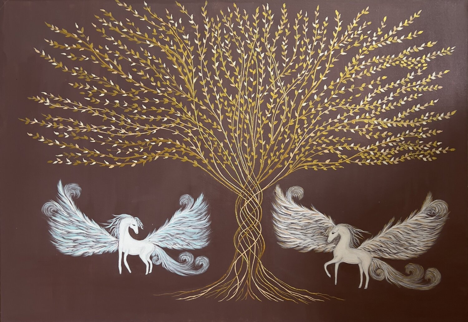 “Magical fantasy” Tatia Tsindeliani Original painting for sale