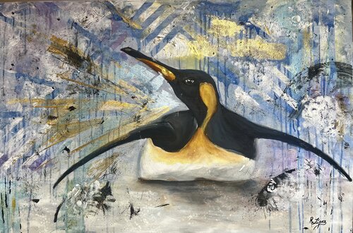 Cold around by Raquel López Solano, Painting for Sale on Select