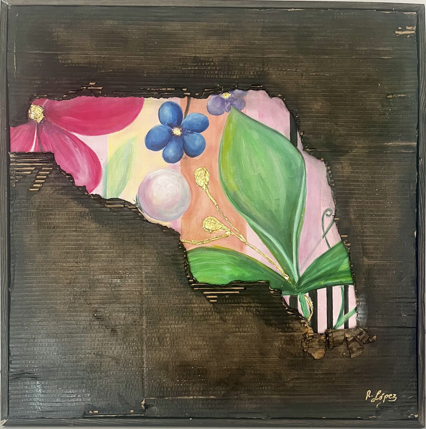 What lies beneath…. Raquel López Solano Original painting for sale
