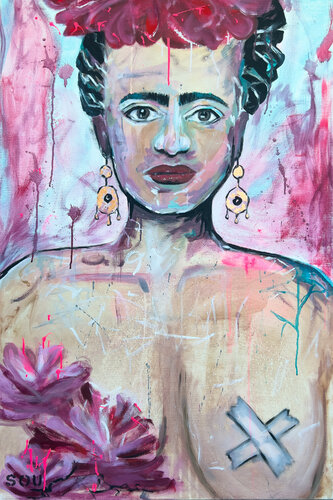 Free Frida by Katharina Goniwiecha, Painting for Sale on Select