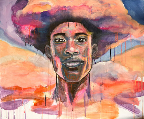 Rumwolken by Katharina Goniwiecha, Painting for Sale on Select
