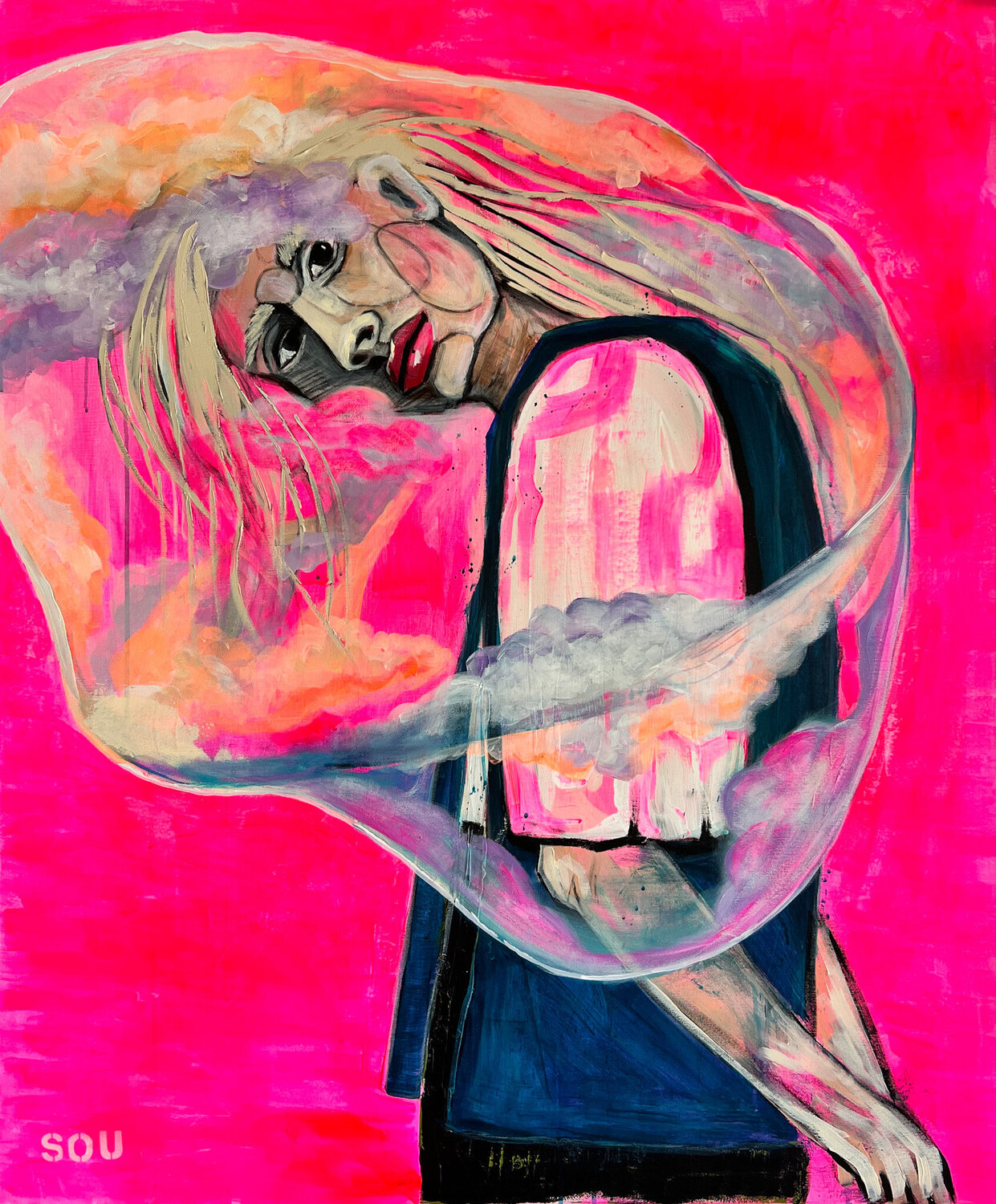 Bubble Katharina Goniwiecha Original painting for sale