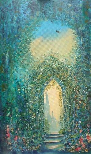 The Gardens of Semiramis by Maksym Stasiuk, Painting for Sale on Select