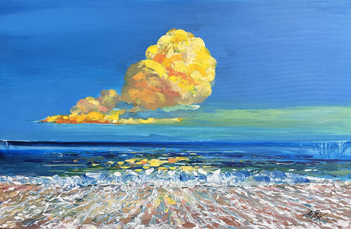 Silent Bloom of Light by Maksym Stasiuk, Painting for Sale on Select