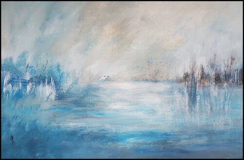 LE REVE BLEU von Danièle MERCIER-LUTZ, Malerei kaufen auf Select