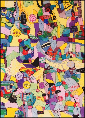 Symbiose cellulaire by Danièle MERCIER-LUTZ, Painting for Sale on Select
