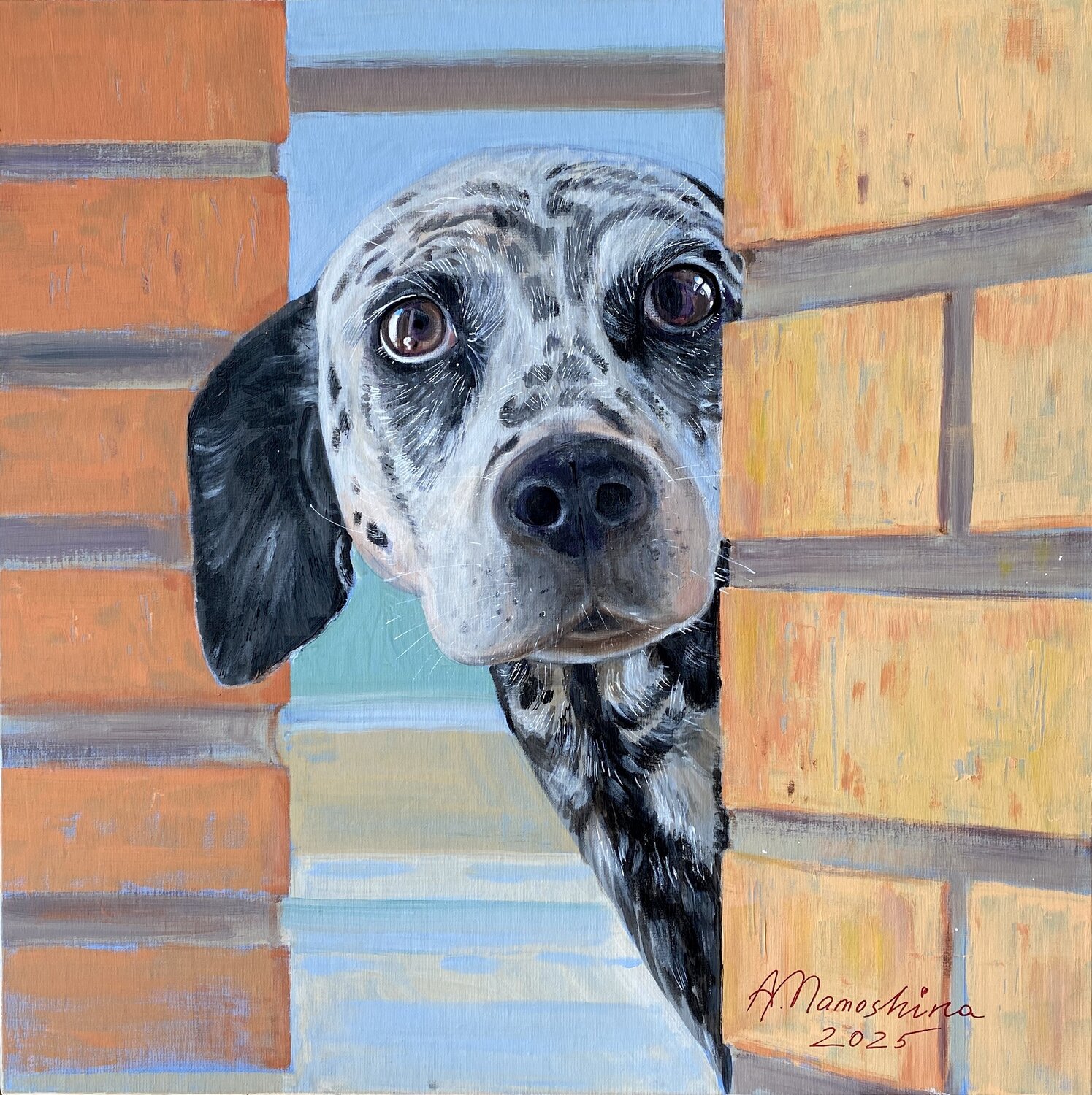 Pet Portrait Commissions Anastasia Mamoshina Original painting for sale