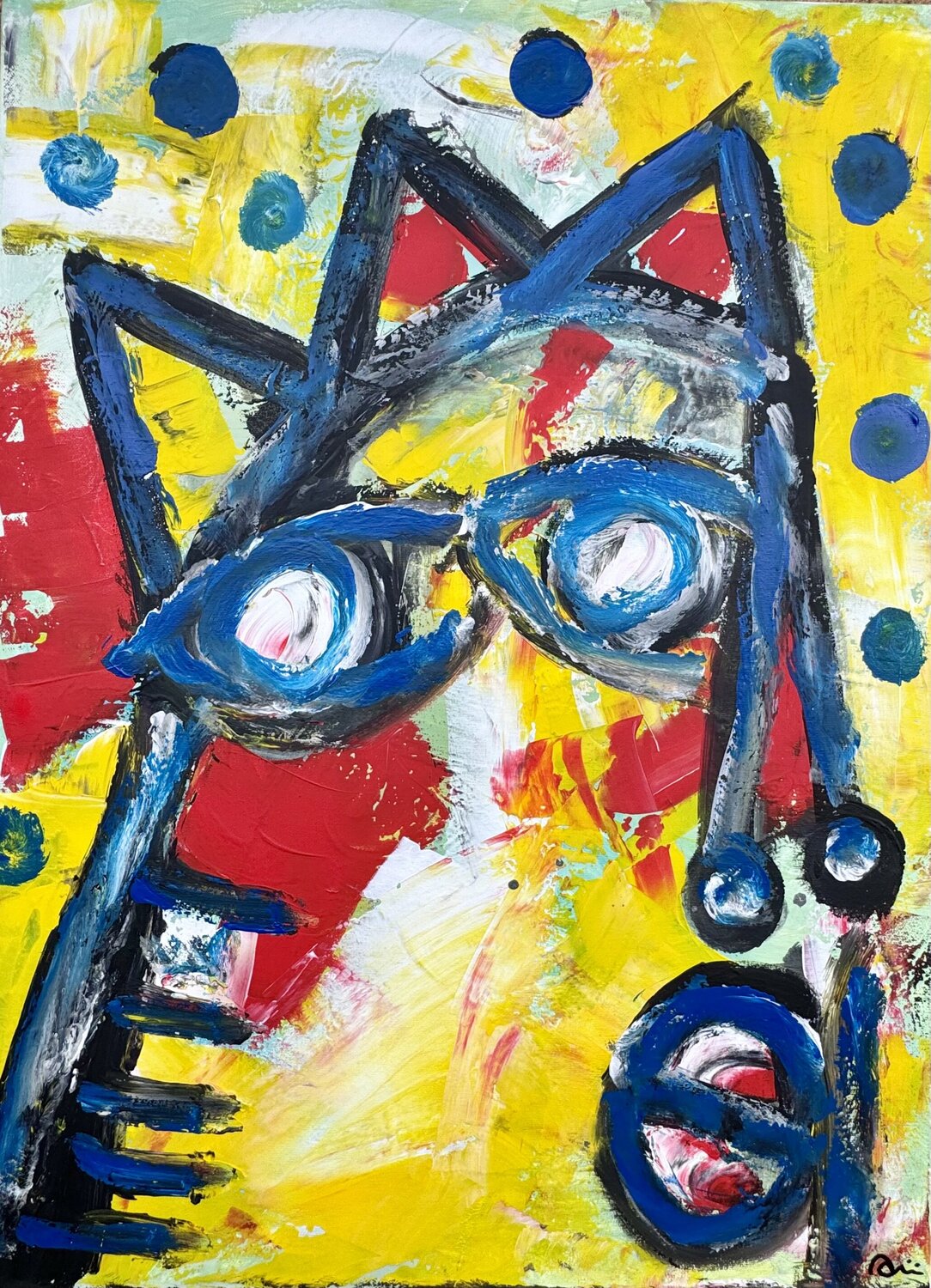 LE ROI SOLEIL JOSE LUIS ANSON Original painting for sale