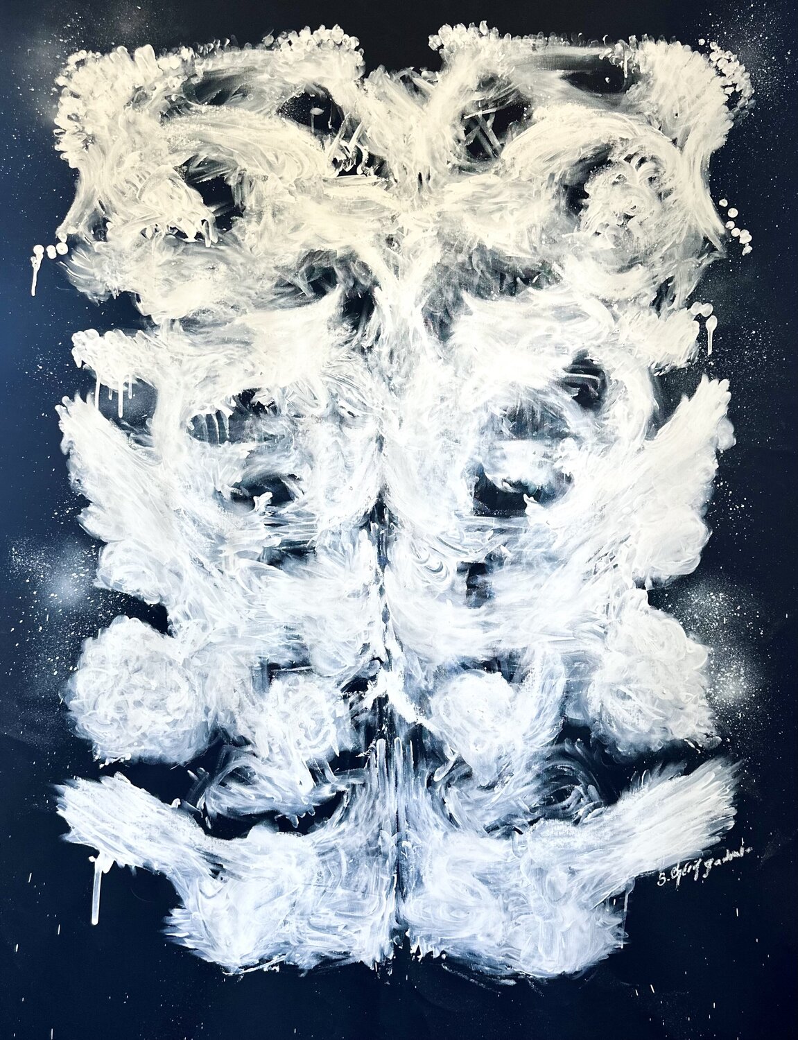 Swirls of Desire Sarah Chérif Gambin Original painting for sale