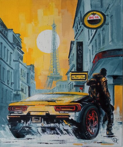 "To See Paris" by Oleg Ryzhkov, Painting for Sale on Select