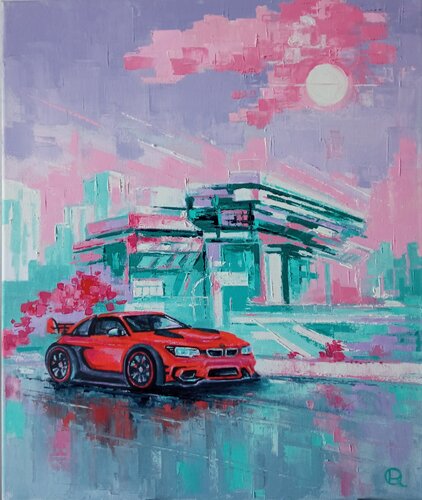 «BMW» by Oleg Ryzhkov, Painting for Sale on Select