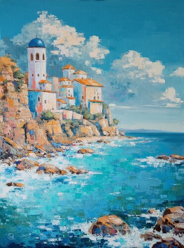 "In the Light of the Sea" von Oleg Ryzhkov, Malerei kaufen auf Select