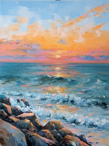 "Rhythms of Light" von Oleg Ryzhkov, Malerei kaufen auf Select