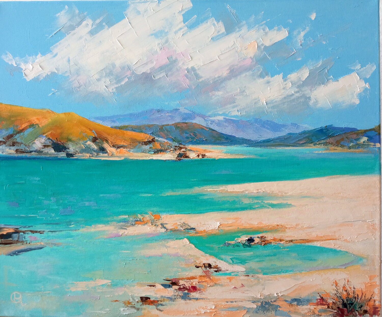 "Sandy Shore" Oleg Ryzhkov Original painting for sale