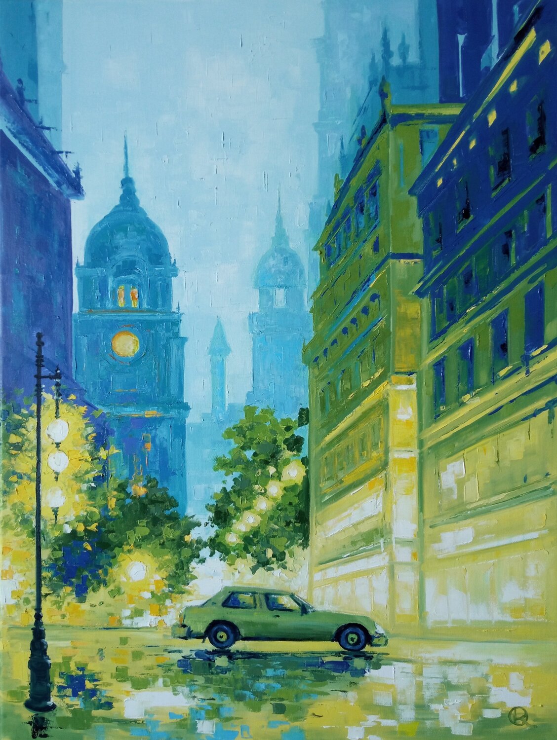 "Passage of Light" Oleg Ryzhkov Original painting for sale