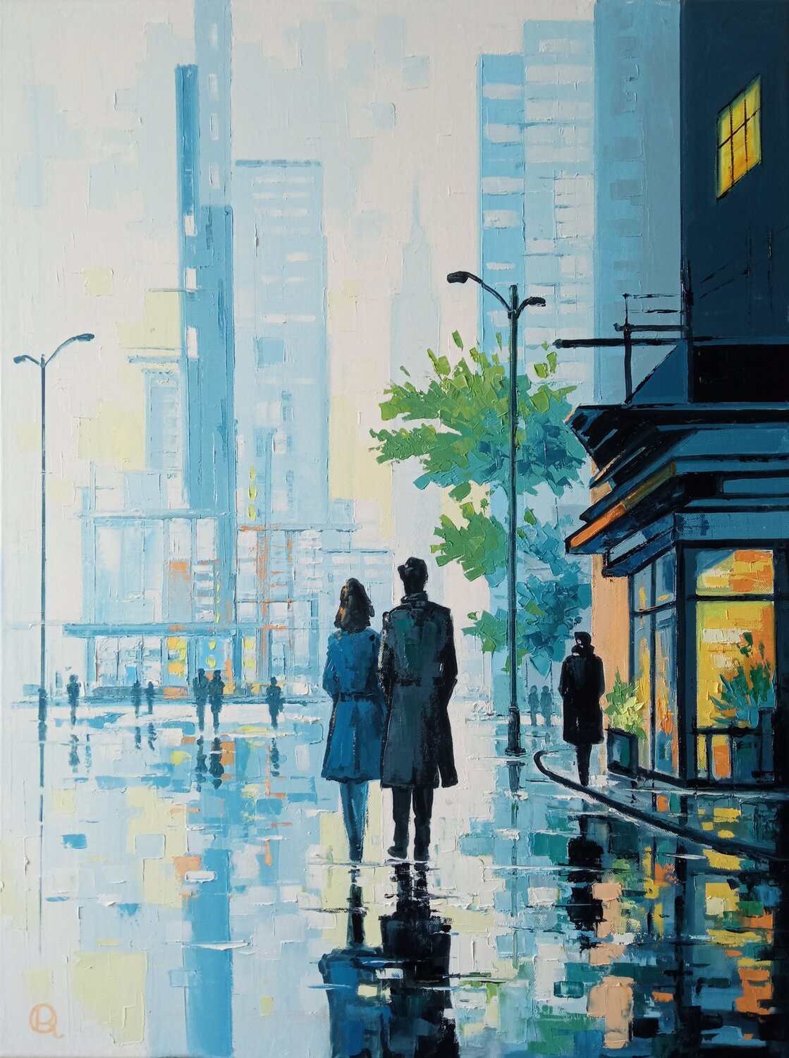 "Space of Light" Oleg Ryzhkov Original painting for sale