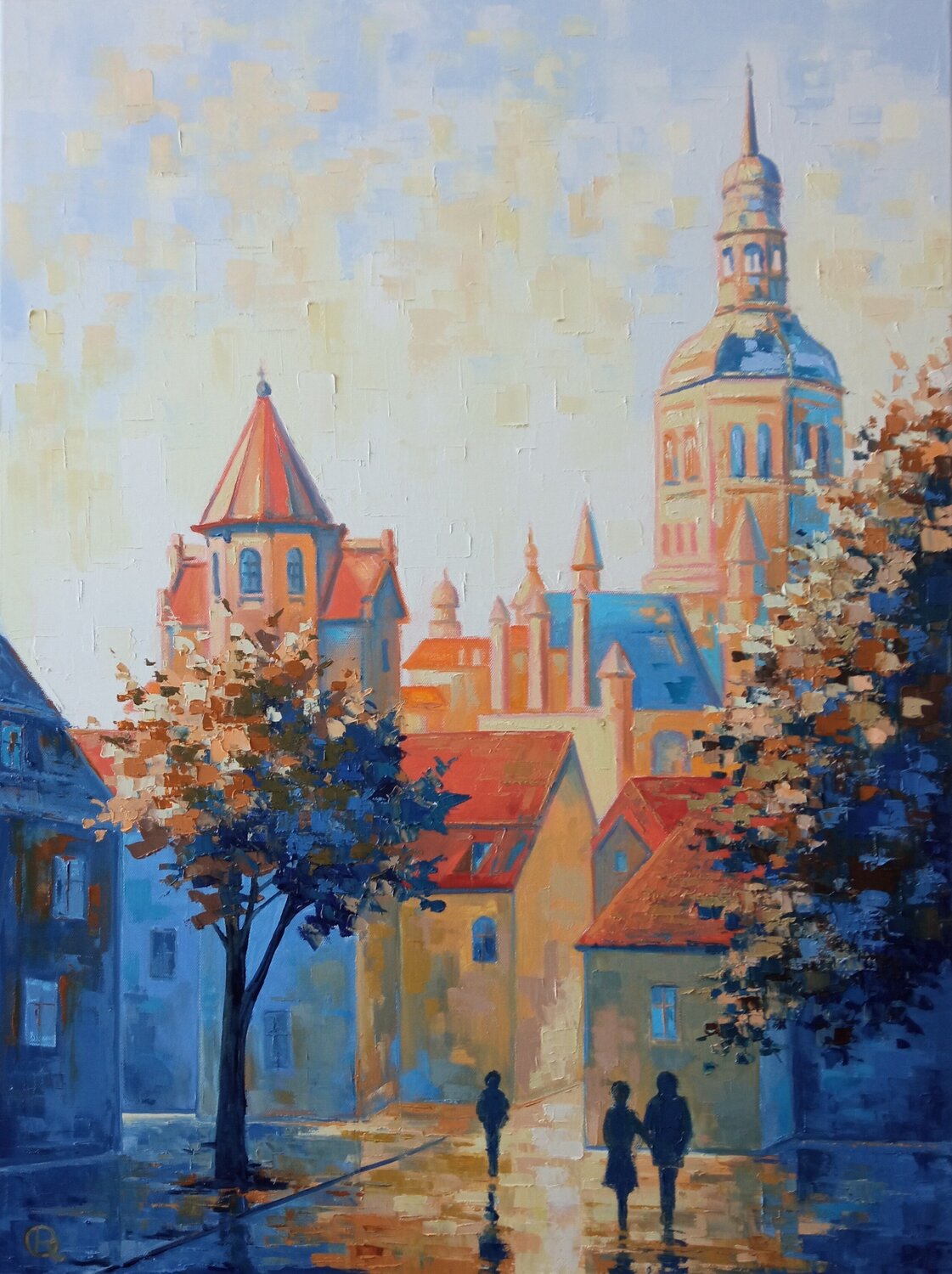 "The Light of Autumn Silence" Oleg Ryzhkov Original painting for sale