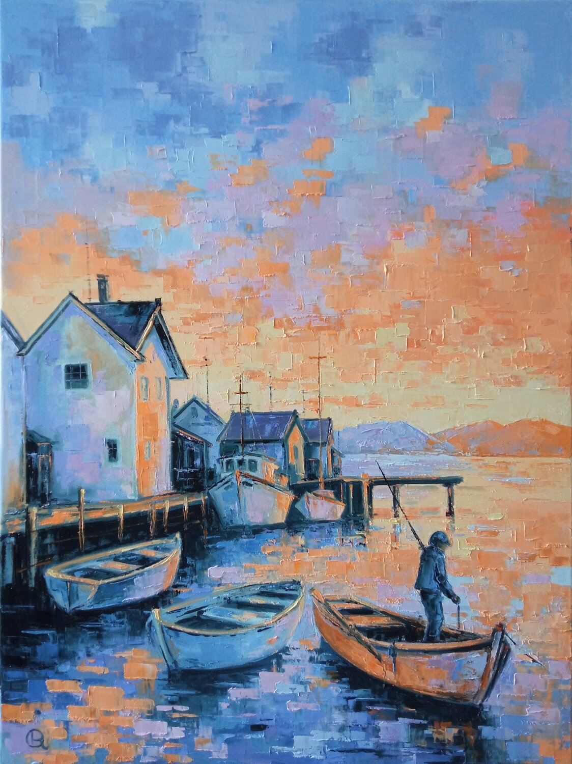 "Time of Silence" Oleg Ryzhkov Original painting for sale