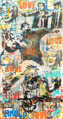 Love pop 179 by Joan Llaverias, Painting for Sale on Select