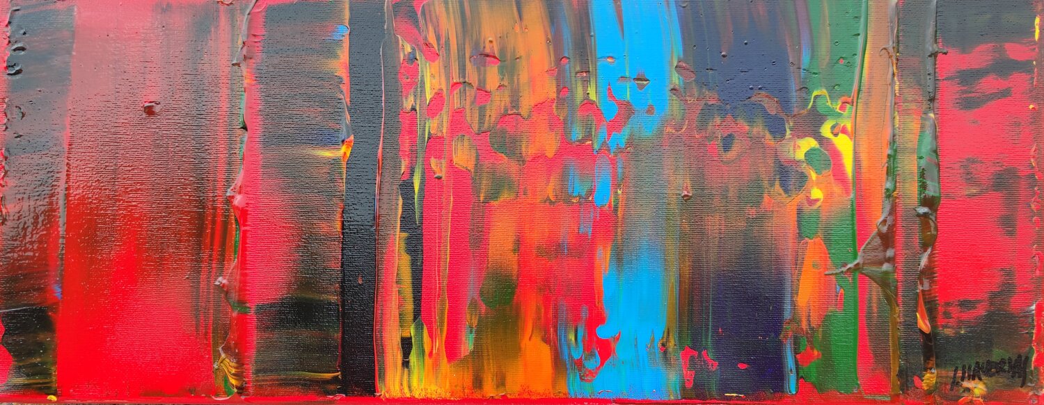 Rojos 2 Joan Llaverias Original painting for sale