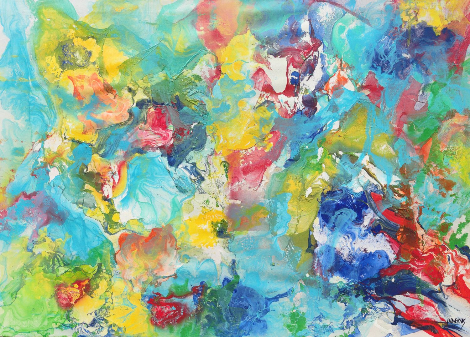 Organic Azores 2 Joan Llaverias Original painting for sale