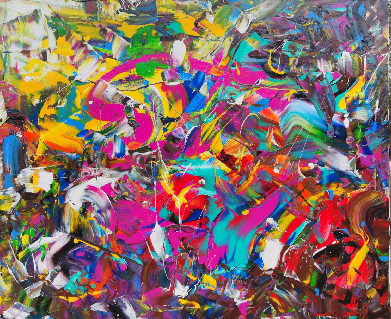 Dripping urban 10 Joan Llaverias Original painting for sale