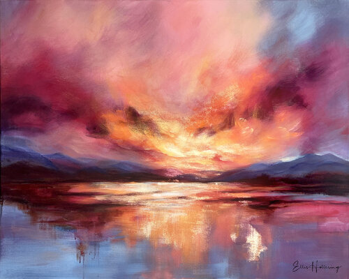 The Moment Everything Glows by Ellis Hollering, Painting for Sale on Select