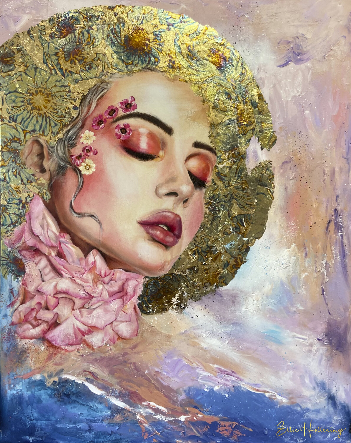 Burgeoning Bloom Ellis Hollering Original painting for sale