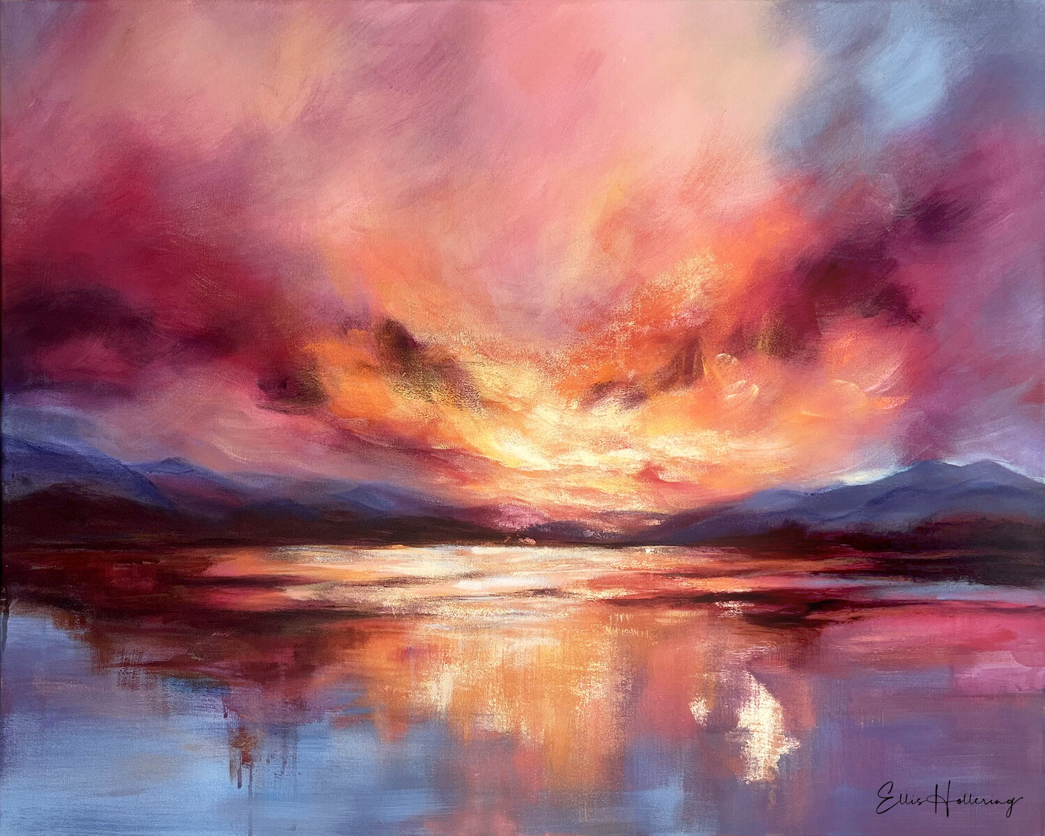 The Moment Everything Glows Ellis Hollering Original painting for sale