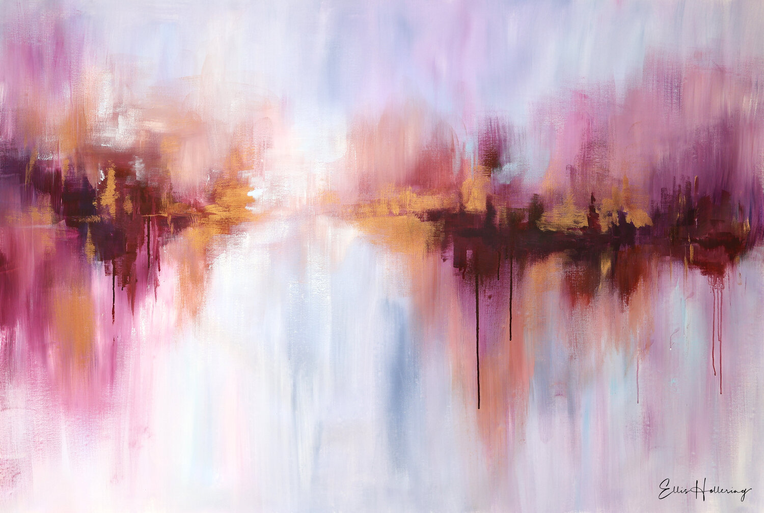 Evening Light Reflections Ellis Hollering Original painting for sale