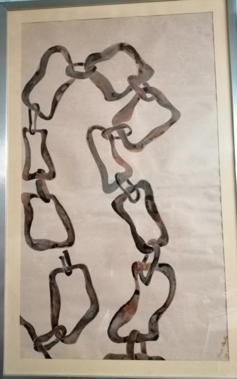 464 CATENE-STRINGHE Denise Mastel Original painting for sale