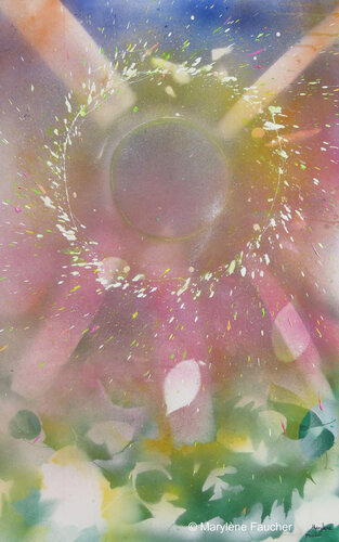 "Rayonnement I" by Marylene Faucher, Painting for Sale on Select