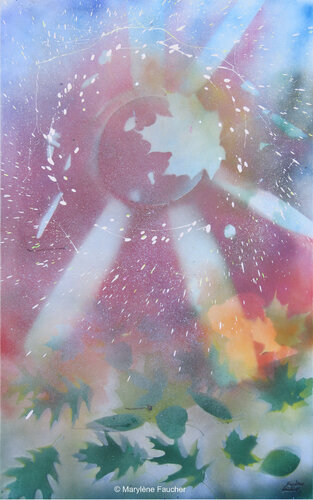 "Rayonnement II" by Marylene Faucher, Painting for Sale on Select