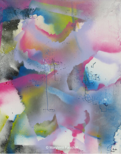 " Au coeur de l'esprit IV" by Marylene Faucher, Painting for Sale on Select