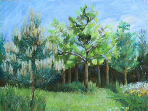 Percée de Lumière II by Marylene Faucher, Painting for Sale on Select